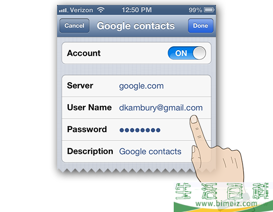 如何把Gmail的联系人信息导入iPhone