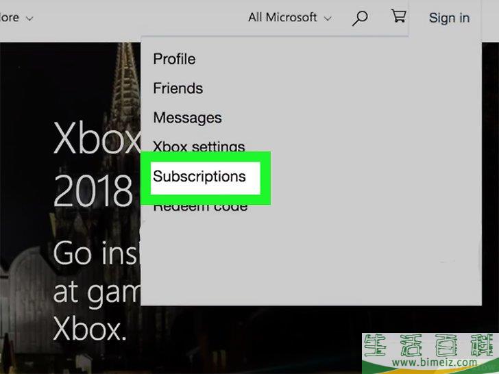 如何取消Xbox Live