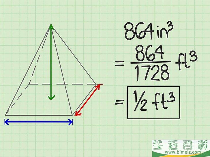 怎么求得物体体积（立方英尺）