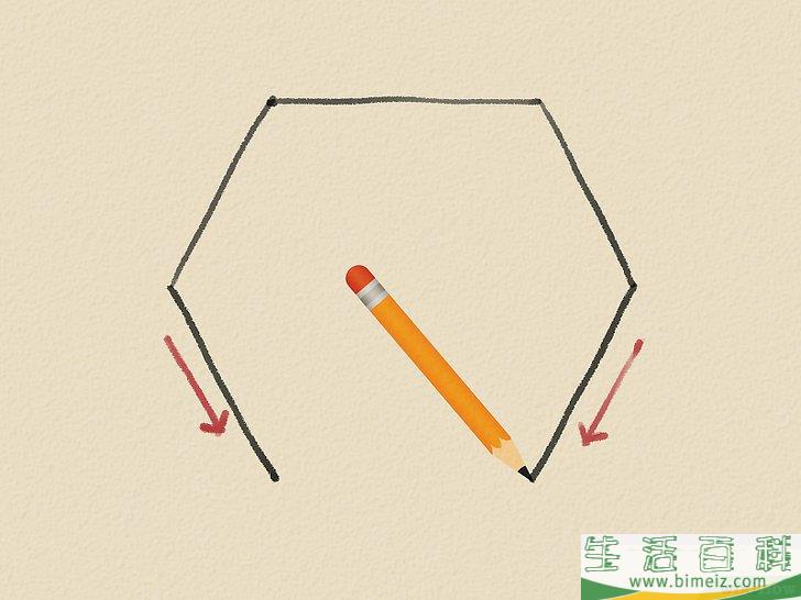 怎么画六边形