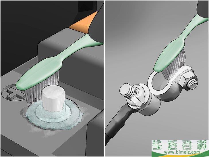怎么清洁腐蚀的汽车蓄电池端子