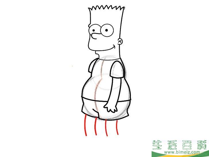 怎么画巴特辛普森