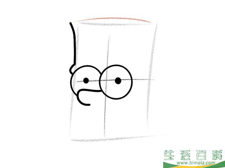 怎么画巴特辛普森