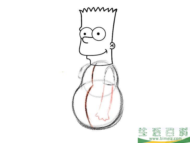 怎么画巴特辛普森