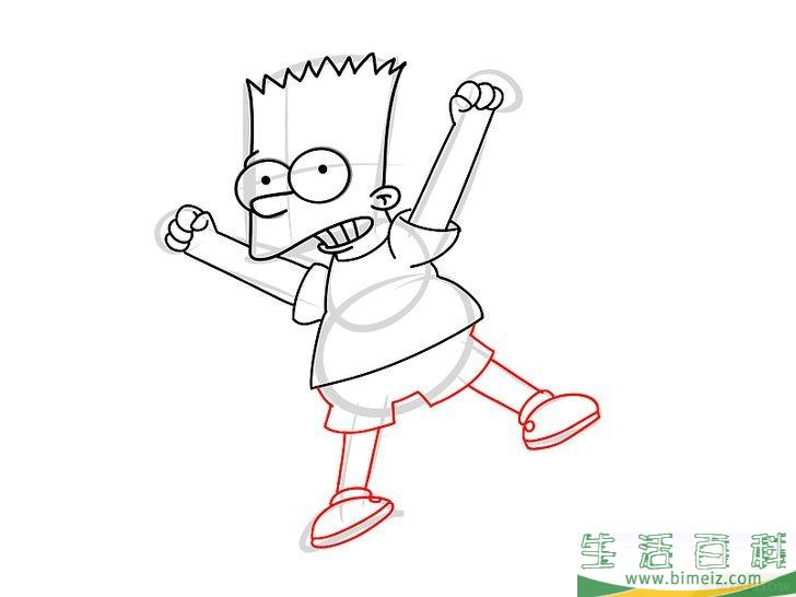 怎么画巴特辛普森