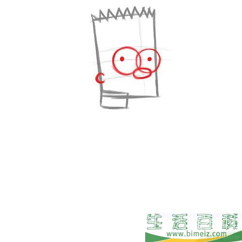 怎么画巴特辛普森