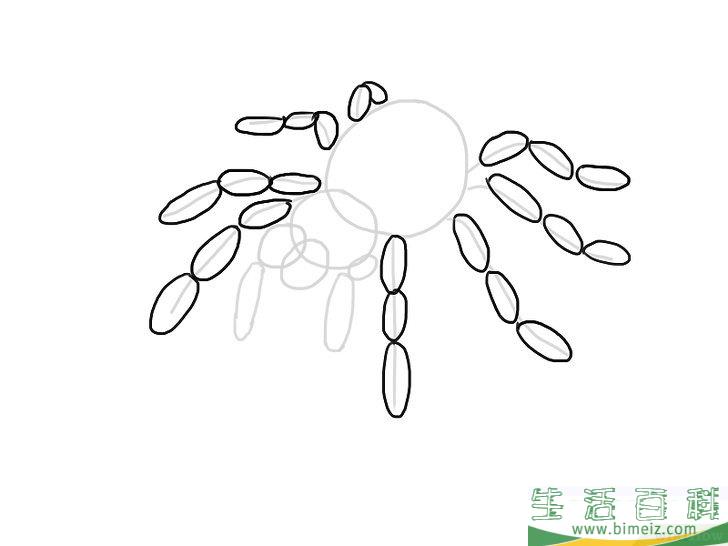 怎么画蜘蛛