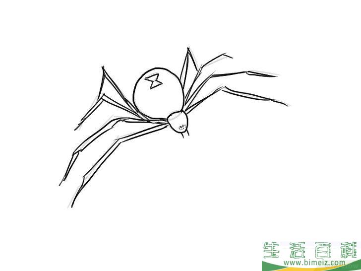怎么画蜘蛛