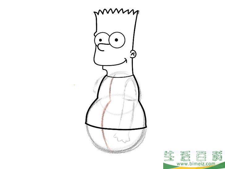 怎么画巴特辛普森