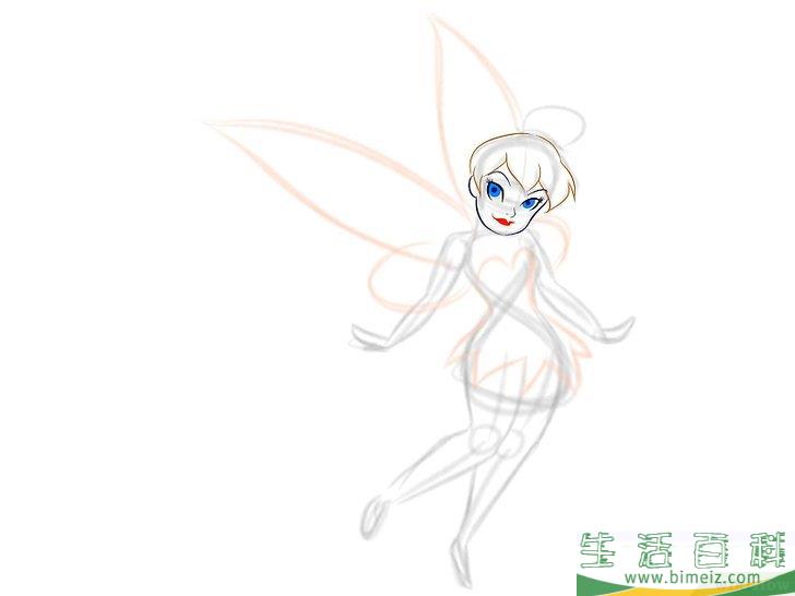 怎么画叮当小仙女