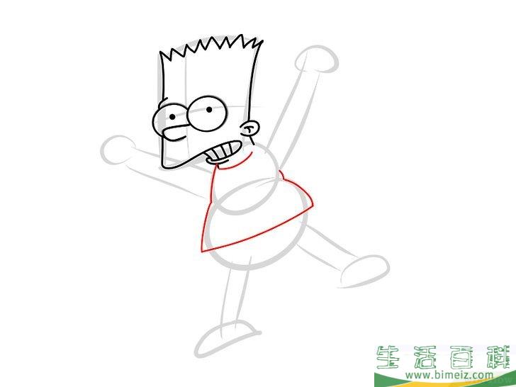 怎么画巴特辛普森