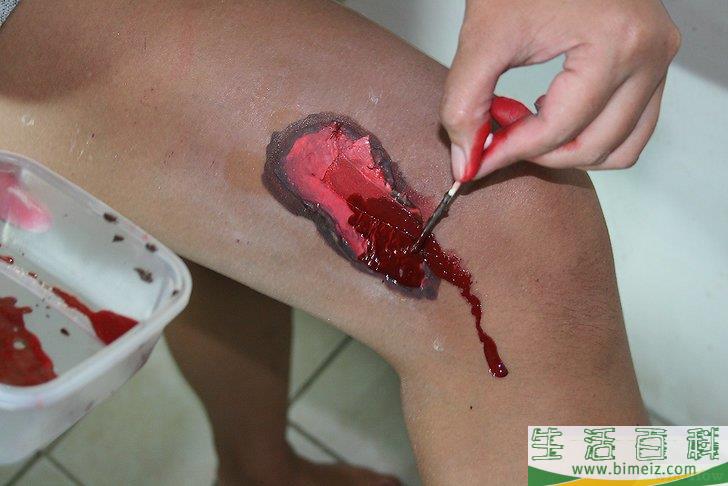 怎么制作假伤口