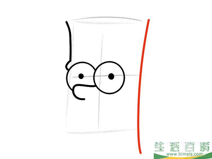 怎么画巴特辛普森