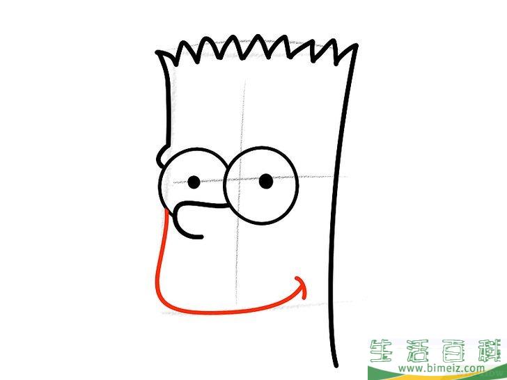 怎么画巴特辛普森