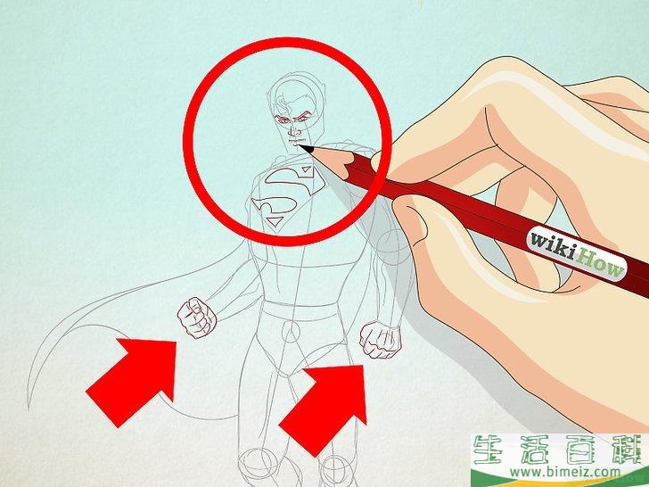 怎么画超人