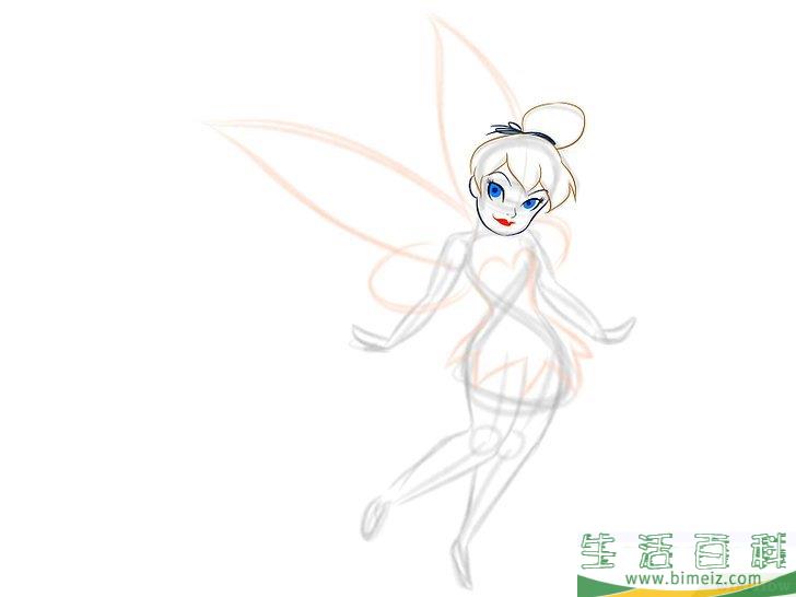 怎么画叮当小仙女
