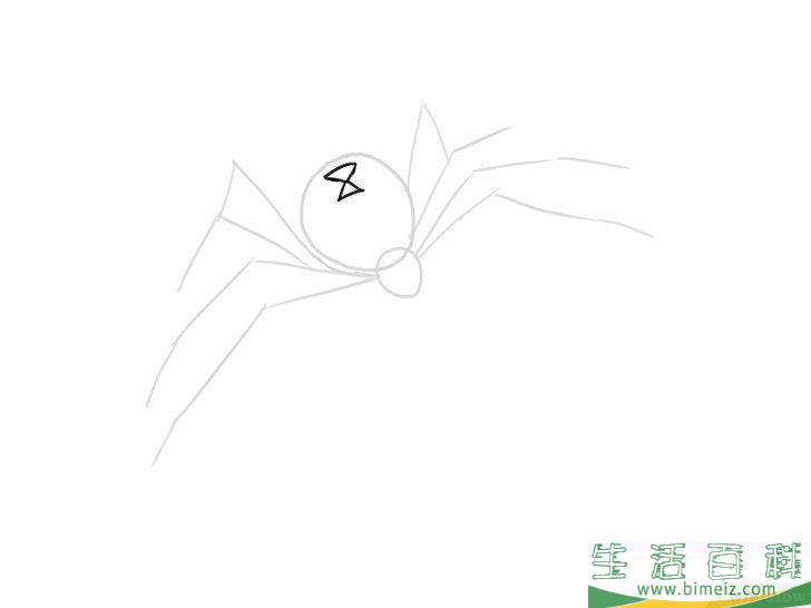 怎么画蜘蛛