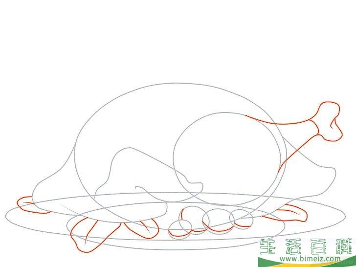 怎么画一只火鸡
