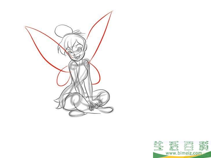 怎么画叮当小仙女