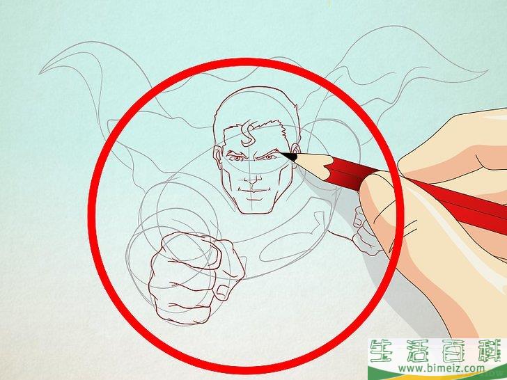 怎么画超人