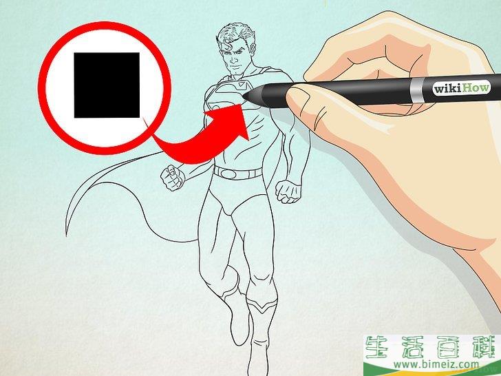 怎么画超人