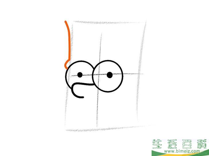 怎么画巴特辛普森