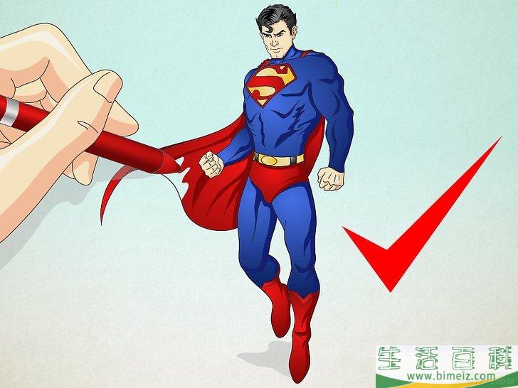 怎么画超人