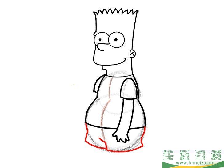 怎么画巴特辛普森