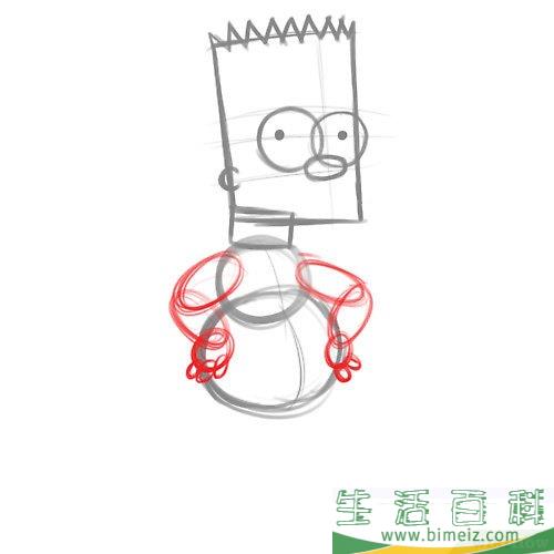 怎么画巴特辛普森