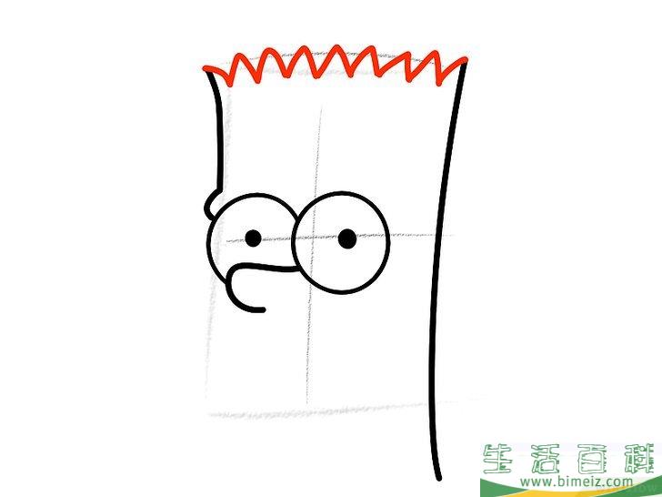 怎么画巴特辛普森