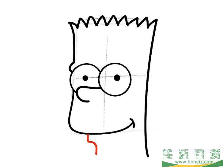 怎么画巴特辛普森