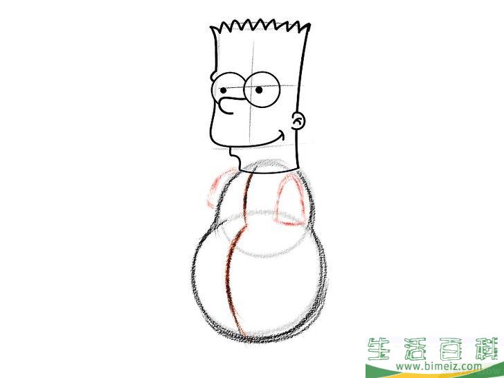 怎么画巴特辛普森
