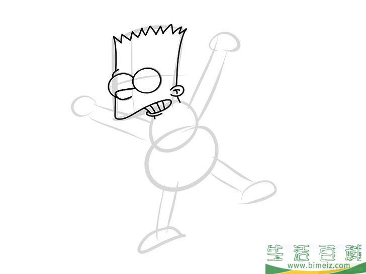 怎么画巴特辛普森