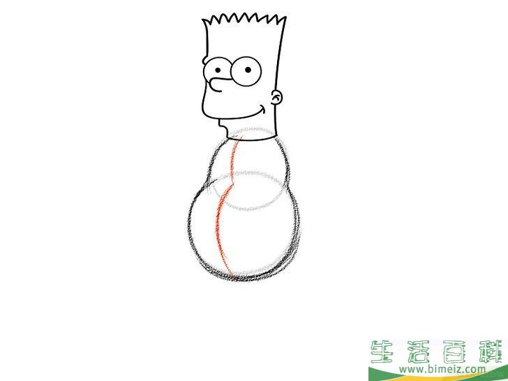 怎么画巴特辛普森
