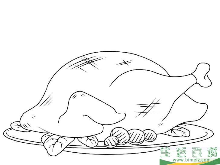 怎么画一只火鸡