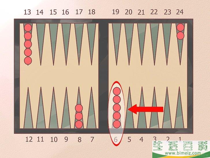怎么摆好西洋双陆棋棋盘