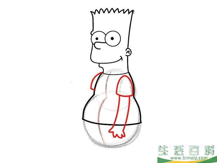 怎么画巴特辛普森