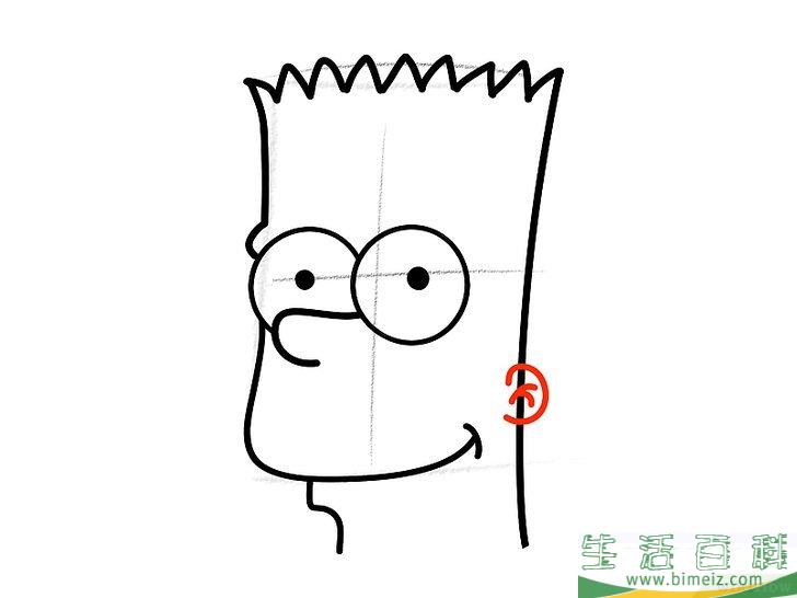 怎么画巴特辛普森