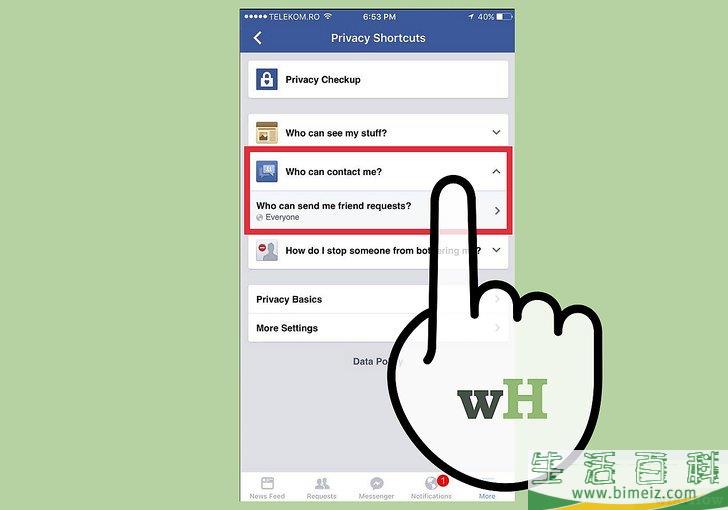 怎么在Facebook上控制给你发送消息的用户