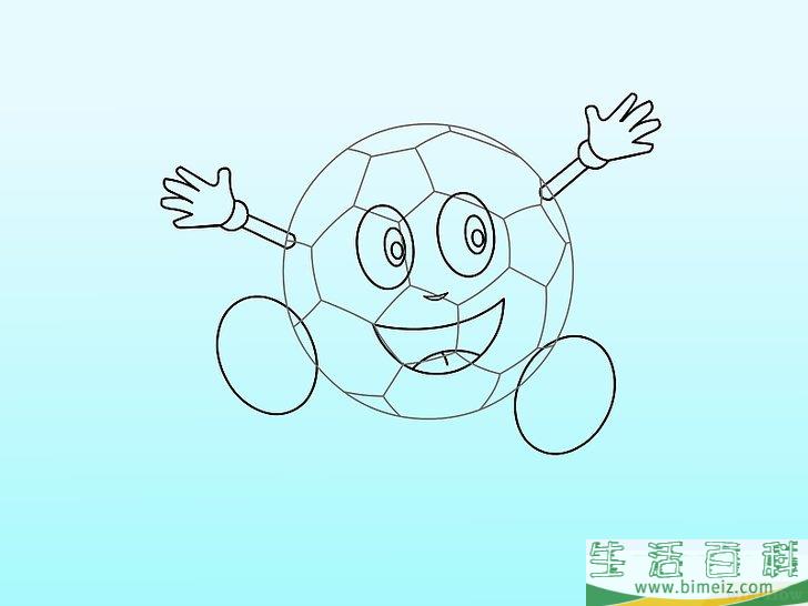 怎么用三种方法画足球