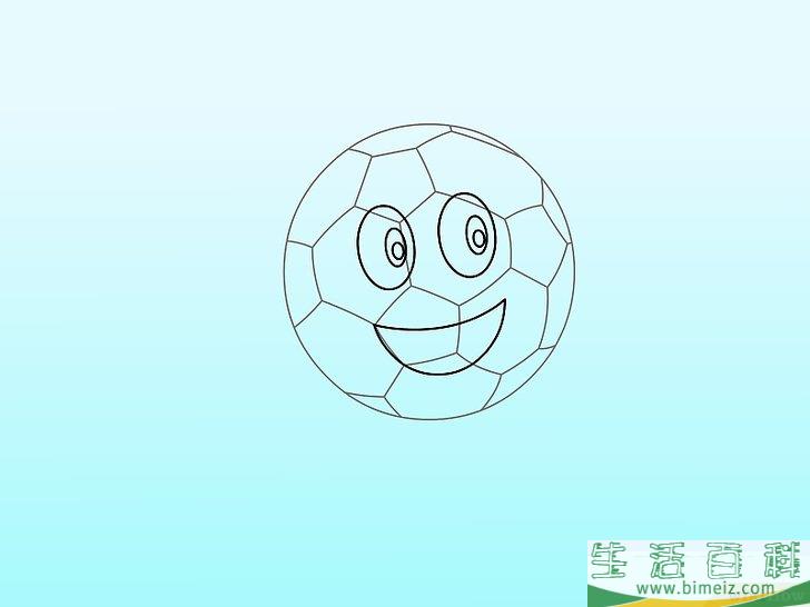 怎么用三种方法画足球