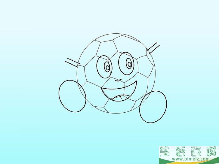 怎么用三种方法画足球