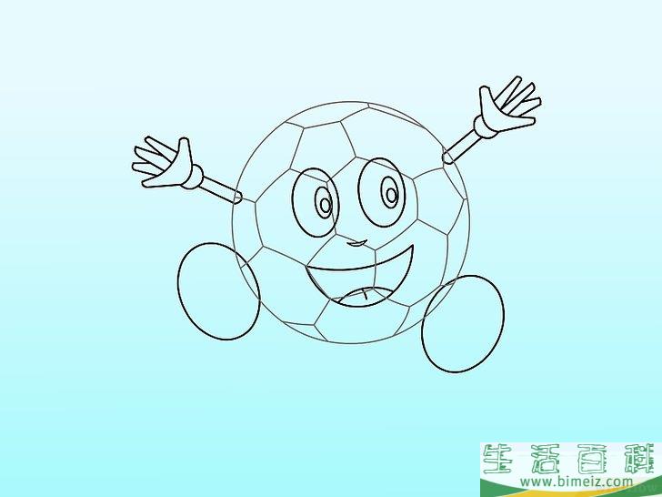 怎么用三种方法画足球