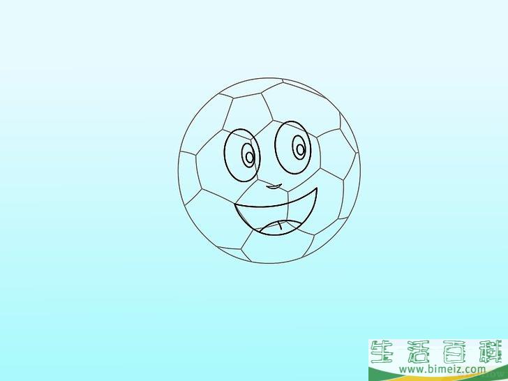 怎么用三种方法画足球