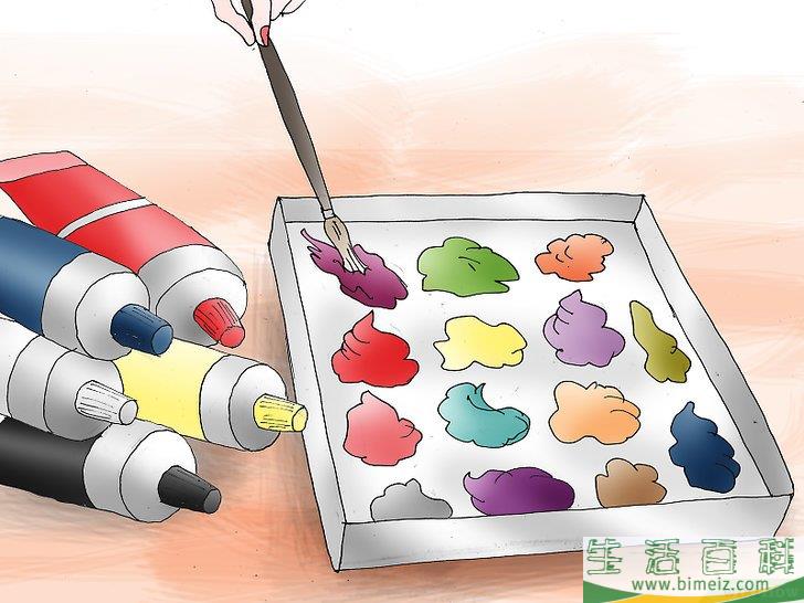 怎么创作压克力彩画