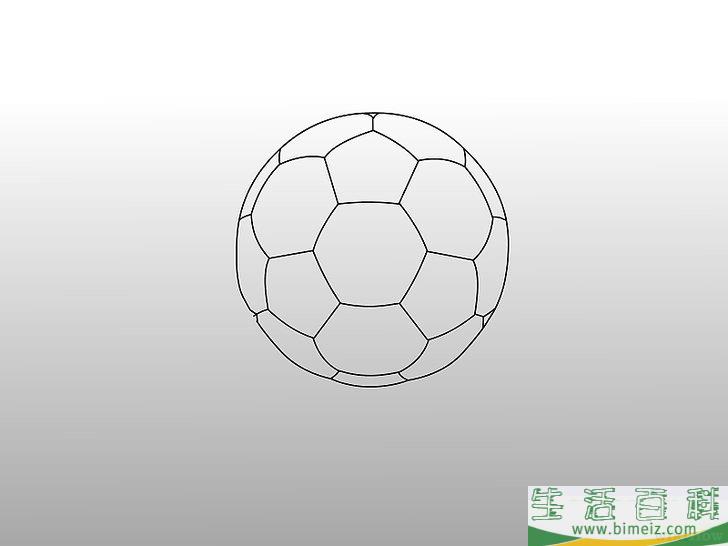 怎么用三种方法画足球