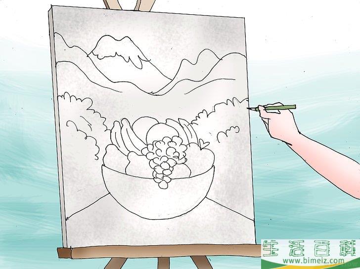 怎么创作压克力彩画