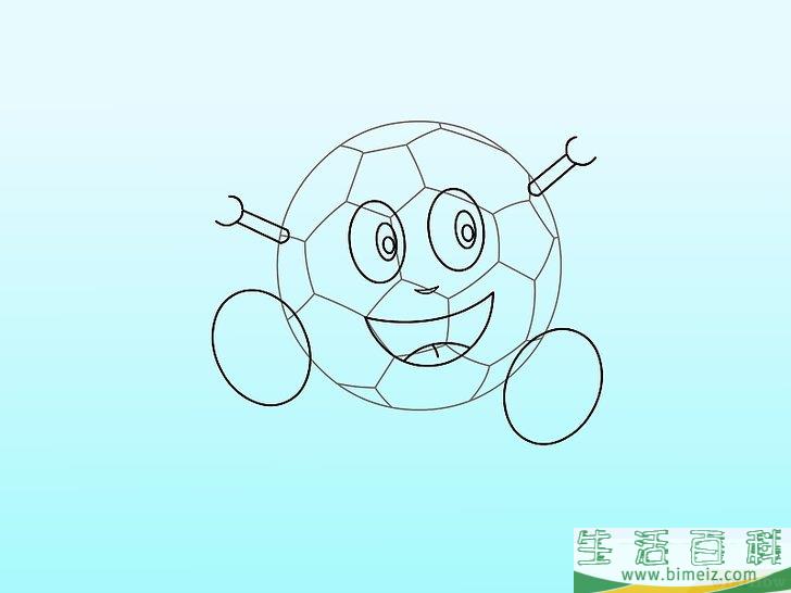 怎么用三种方法画足球