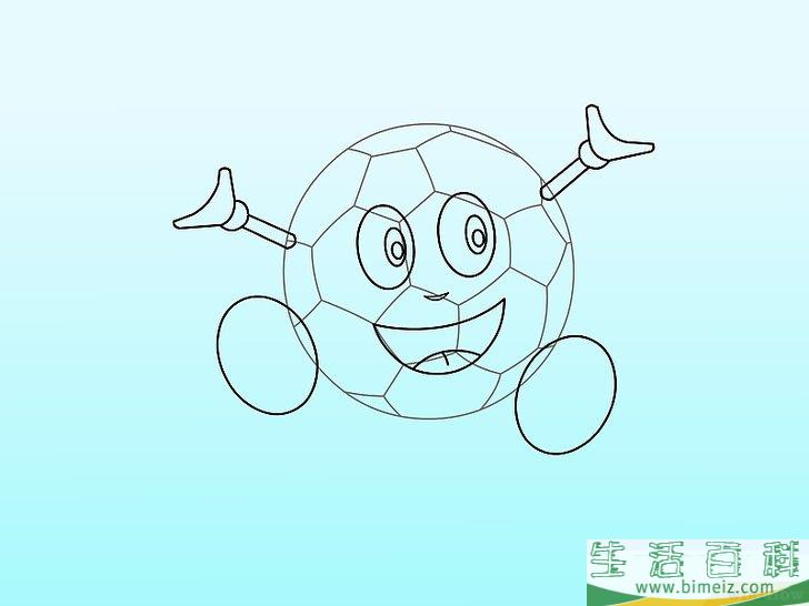 怎么用三种方法画足球