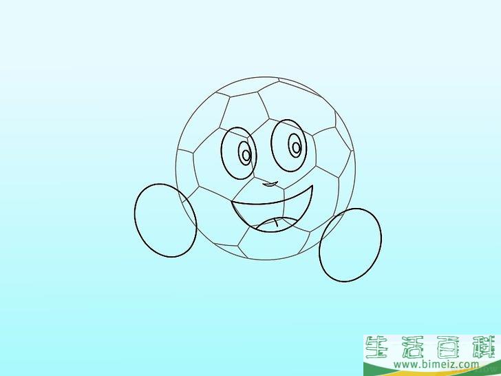 怎么用三种方法画足球